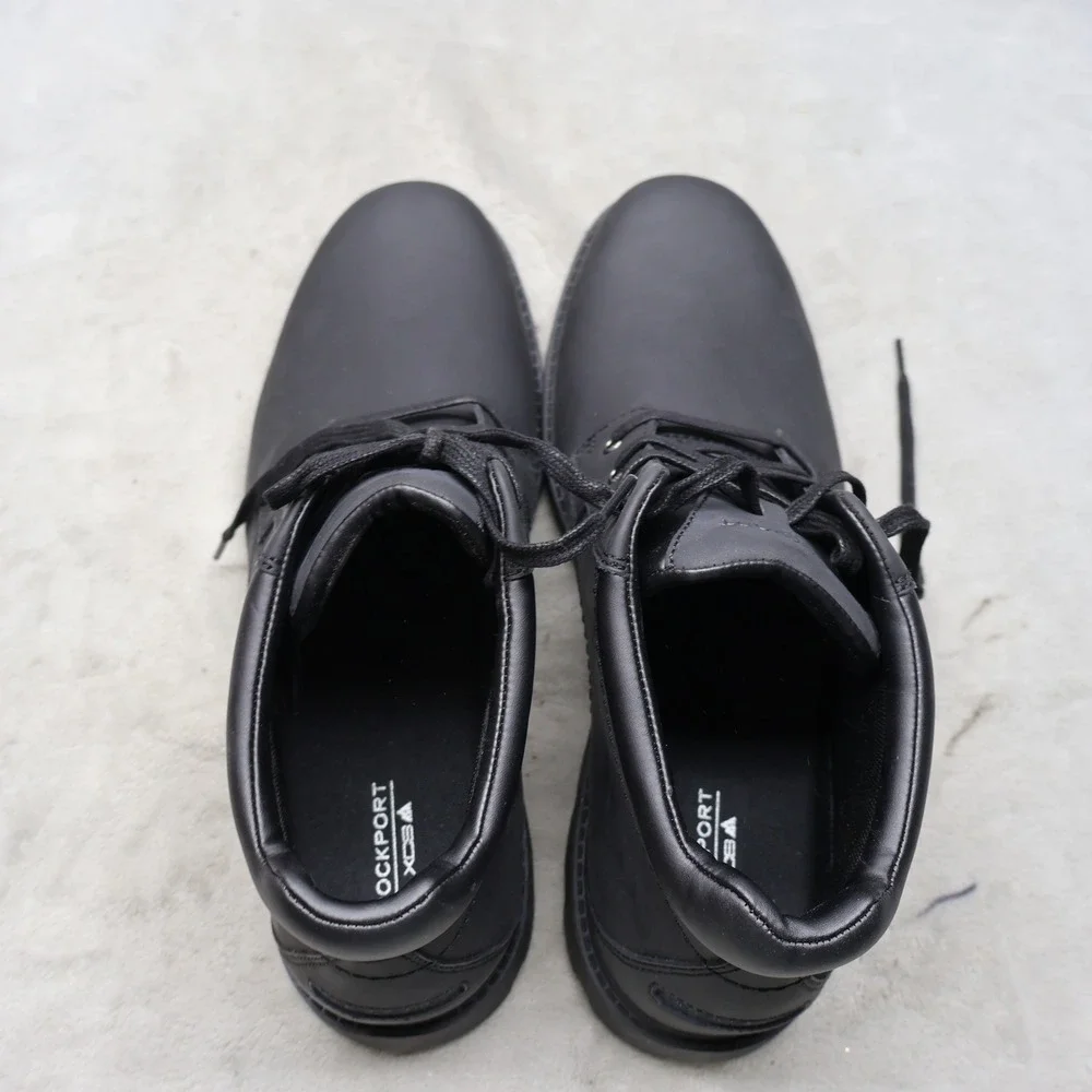 Rockport Mens 13M Chukka Boots Black Storm Surge Slip Resistant Waterproof NEW
